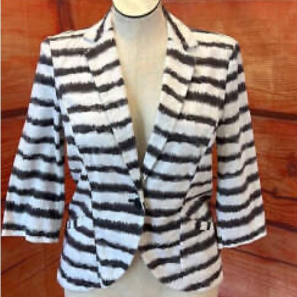 French Connection - UK Style Jacket - Black/White - XL